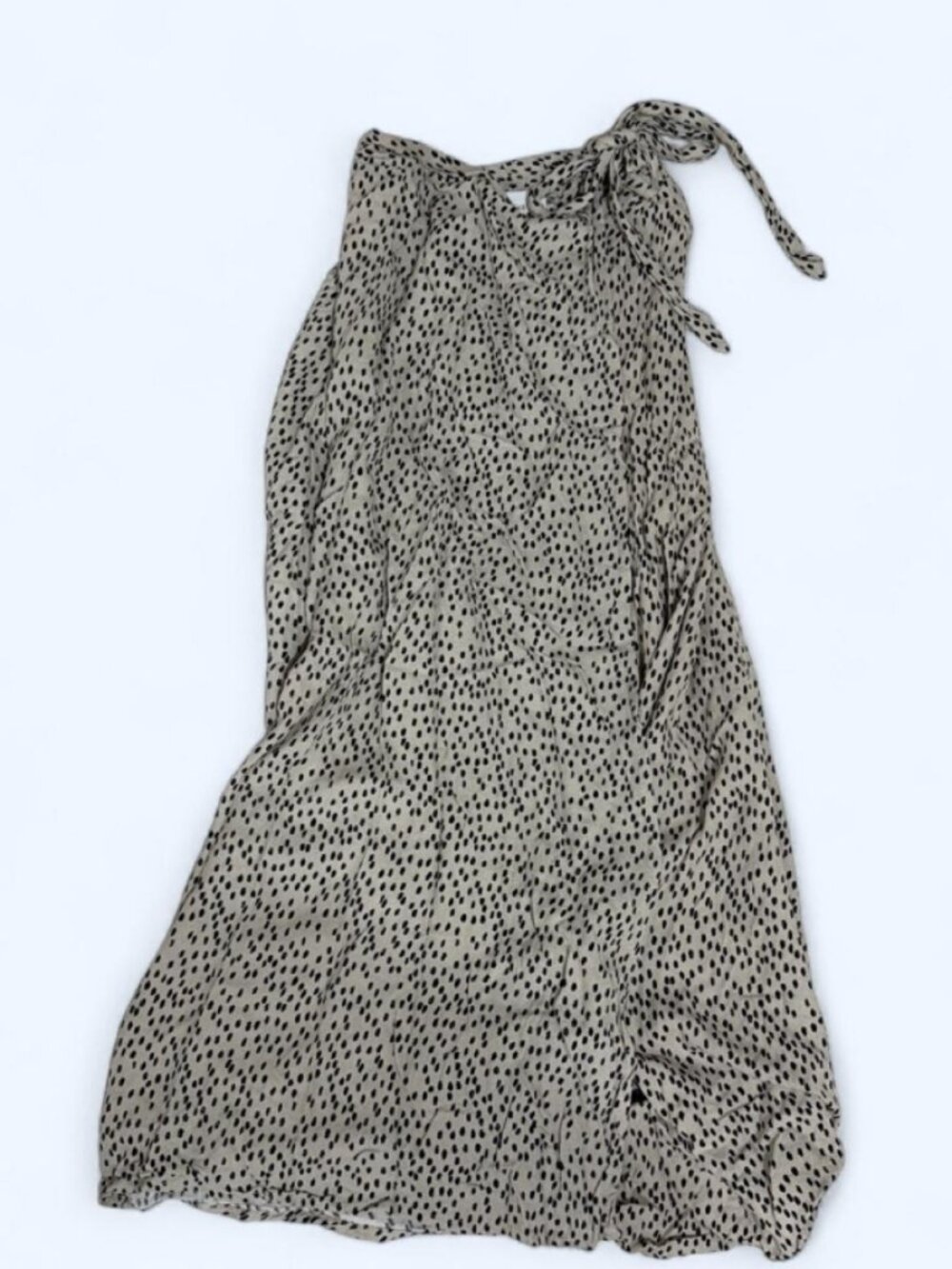 Urban Outfitters Women's White Leopard Paint, Polka dot maxi Skirt